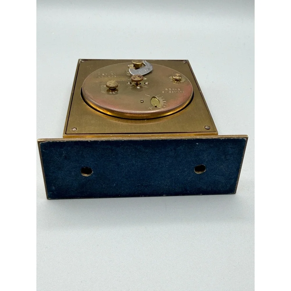 Vintage Semca 8Day Alarm Clock Swiss Mechanical Wind Mid Century Desk Clock№1122